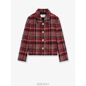 25 F/W 셀린느 MADRAS 울 코튼 & 모헤어 블레이저 RV0O B0651774638