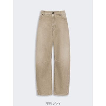 Max Mara 26FW �������� Jeans barrel ���� in ���� effetto used   ������ WE518606626FW �������� Jeans barrel ���� in ���� effetto used  