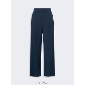 Max Mara 26FW �������� Pantalone palazzo in lana stretch   BLU WE5136066126FW �������� Pantalone palazzo in lana stretch   BLU 