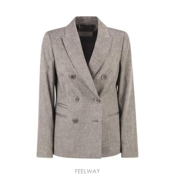 | Other Brand | 26SS Peserico Double breasted �������� in linen �� �� blend A0171226SS Peserico Double breasted �������� in linen �� �� 