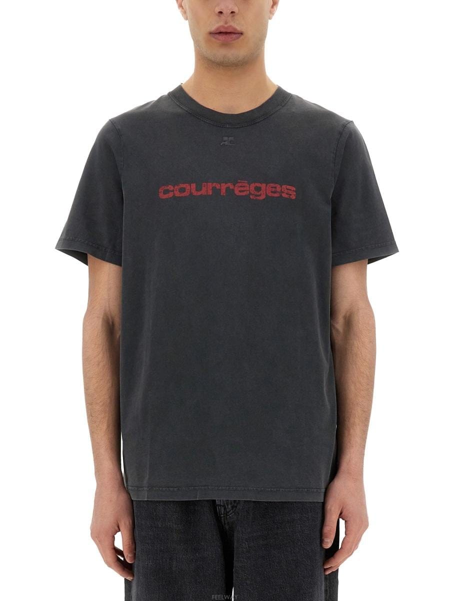 COURREGES 25 S/S ������ �ΰ� ����Ʈ Ƽ���� 125JTS008_JS0109 B004159863025 S/S ������ �ΰ� ����Ʈ Ƽ���� 125JTS008_JS0109 B004