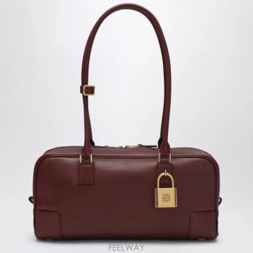 Loewe 26SS Loewe Amazona 31 Cropped �� in shiny mahogany ���� ���� A0326SS Loewe Amazona 31 Cropped �� in shiny mahogany ��