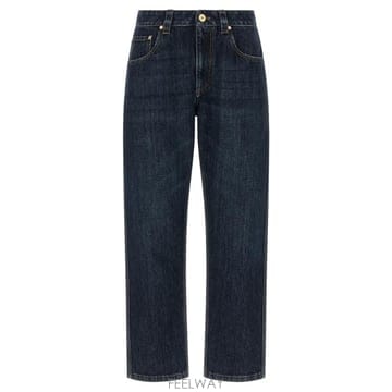 Brunello Cucinelli 26FW ���ڷ� ��ġ�ڸ� Straight trousers in Authentic ���� with Shiny26FW ���ڷ� ��ġ�ڸ� Straight trousers in Authentic 