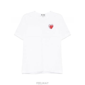 Comme des Garcons 26SS �ĵ������� �ΰ� patch t ���� AXT802051WHITEXRED TP57820077026SS �ĵ������� �ΰ� patch t ���� AXT802051WHITEXRED T
