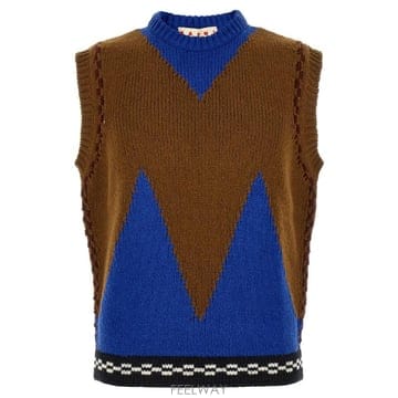 Marni 26FW Marni M shaped intarsia ����Ʈ GCMG0506Q0UFH100I2M53 TP57826FW Marni M shaped intarsia ����Ʈ GCMG0506Q0UFH100I2