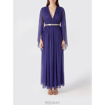 Alberta Ferretti 26SS �˺���Ÿ �䷹Ƽ Abito da sera lungo �˺���Ÿ �䷹Ƽ in seta plissetta26SS �˺���Ÿ �䷹Ƽ Abito da sera lungo �˺���Ÿ �䷹