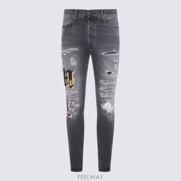 Amiri 26SS AMIRI Jeans Varsity patch ��Ű�� Amiri AMBMJE1018599 TP57926SS AMIRI Jeans Varsity patch ��Ű�� Amiri AMBMJE1018