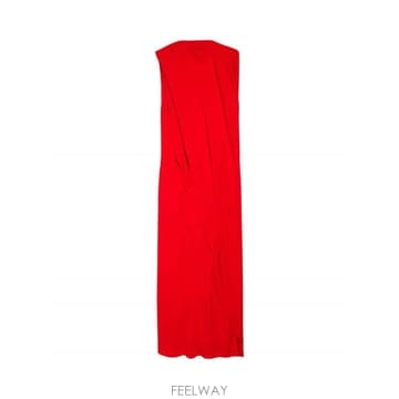 26SS Balenciaga Coral crepe 롱 드레스 872272TUT553941 TP57819403