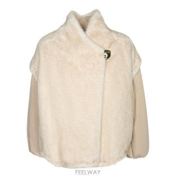 Moncler 26FW Moncler Fur fabric  ���������� ��  Overlapping closure  Golde26FW Moncler Fur fabric  ���������� ��  Overlapping cl