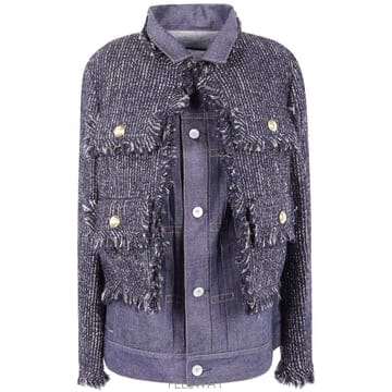 Sacai 25FW Sacai Tweed �� ���� Blouson 2508045225 TP57747567425FW Sacai Tweed �� ���� Blouson 2508045225 TP57747567