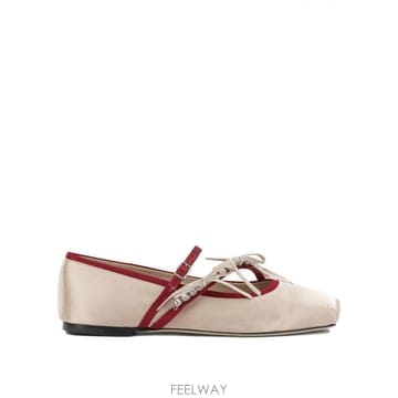 Jimmy Choo 26FW ������ Loli Mary Jane Flats LOLIBALLERINABPZMACARONRUBYRED26FW ������ Loli Mary Jane Flats LOLIBALLERINABPZMACAR