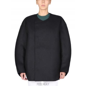 써네이 루즈 핏 코트 블루