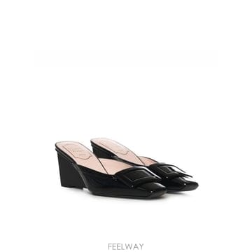 Roger Vivier 26SS ���� ��� Vivier Belle Patent ���� Mule RVW80644380D1PB999 T26SS ���� ��� Vivier Belle Patent ���� Mule RVW8064
