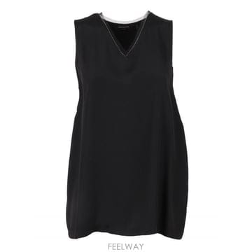 Fabiana Filippi 25FW �ĺ�Ƴ� �ʸ��� ENVER SATIN FRONT BACK ž WITH FILO DIAMANTE DE25FW �ĺ�Ƴ� �ʸ��� ENVER SATIN FRONT BACK ž WITH FI