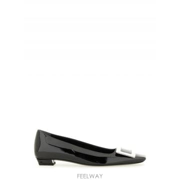 로저 비비에 Belle Vivier 블랙 patent 레더 ballet flats RVW00700920D1P