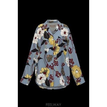 26SS Marni Camicia Marni in viscosa con stampa floreale CAMA