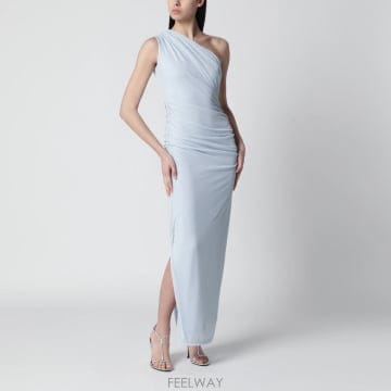 26SS Rotate One 숄더 draped maxi 드레스 in Plein Air 블루 116115200