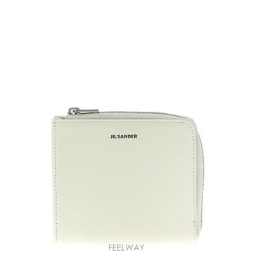 (해외배송) 질샌더 Jil Sander 로고 엠보싱 지퍼 카드홀더 J25UI0004P5995