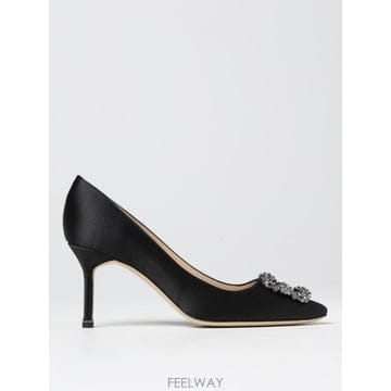 Manolo Blahnik 26SS ����κ���� decollete Hangisi ����κ���� in raso con fibbia gioi26SS ����κ���� decollete Hangisi ����κ���� in ra