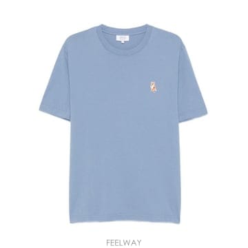 25FW Maison Kitsune Standing Fox 코튼 T 셔츠 PM00123KJ70260331 T