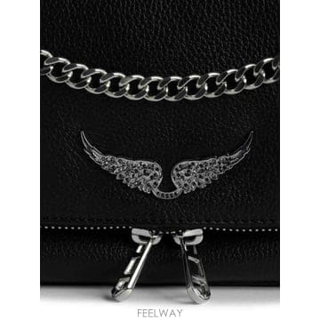 Zadig&Voltaire 25FW ZADIG VOLTAIRE Rock Ii Grained ���� LWBA04124BLACK TP578325FW ZADIG VOLTAIRE Rock Ii Grained ���� LWBA04124BLAC