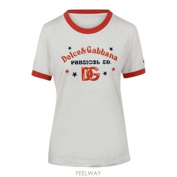 Dolce&Gabbana 26SS ��ü�ذ��ٳ� Crew �� T ���� with a vintage ����Ʈ F8N08TGDDNGW000126SS ��ü�ذ��ٳ� Crew �� T ���� with a vintage ����Ʈ