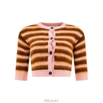 24FW Marni 가디건 WITH STRIPE PATTERN CDMD0356Q0UFW617RGC13 TP5