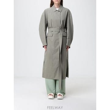 Max Mara 26SS �������� Ʈ��ġ lungo monopetto MM �������� in misto cotone con ci26SS �������� Ʈ��ġ lungo monopetto MM �������� in mi
