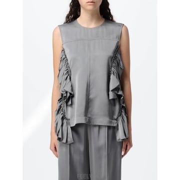 JIL SANDER 26SS ������ ž in raso con rouches ������ J02NC0292J65022030 TP579526SS ������ ž in raso con rouches ������ J02NC0292J65