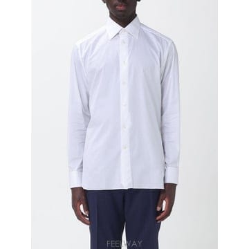 Zegna 26SS ������ Camicia classica Zegna in popeline stretch 9RS4PA3026SS ������ Camicia classica Zegna in popeline stretch