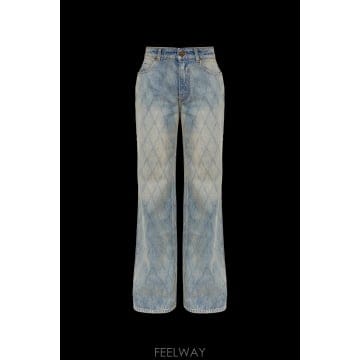 Balmain 26FW Balmain Jeans with  ��Ƽ��  effect HF1MI052DF796FC TP5806526FW Balmain Jeans with  ��Ƽ��  effect HF1MI052DF796F