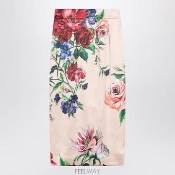 Dolce&Gabbana 25SS ��ü�ذ��ٳ� FLOWER ����Ʈ SATIN MIDI PENCIL ��ĿƮ F4BCATFSIB5H25P25SS ��ü�ذ��ٳ� FLOWER ����Ʈ SATIN MIDI PENCIL ��Ŀ