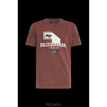 Dolce&Gabbana 26SS ��ü�ذ��ٳ� T ���� with �ΰ� G8RN8TG7POIR5515 TP57943751126SS ��ü�ذ��ٳ� T ���� with �ΰ� G8RN8TG7POIR5515 TP