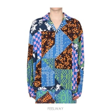 Marcelo Burlon 23SS �������κҷ� CAMICIA HAWAII IN VISCOSA ��Ƽ�÷� CMGE002S23FAB001423SS �������κҷ� CAMICIA HAWAII IN VISCOSA ��Ƽ�÷� C