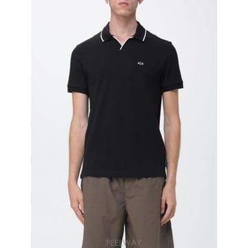 Armani 26SS �Ƹ����� �ͽ�ü���� ���� in cotone piquet con �ΰ� e contrasti �Ƹ�����26SS �Ƹ����� �ͽ�ü���� ���� in cotone piquet con ��