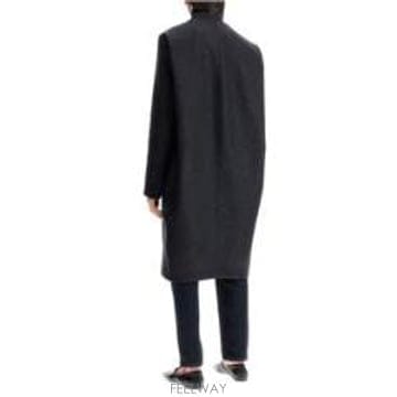Toteme 25SS Toteme Charcoal Melange Shawl Collar ��Ʈ 251WRO4312FB00025SS Toteme Charcoal Melange Shawl Collar ��Ʈ 251WRO4