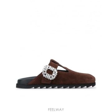 Roger Vivier 26SS ���� ��� SLIDY VIV CLOSED T STRAP MULE RVW62542100HG0S61126SS ���� ��� SLIDY VIV CLOSED T STRAP MULE RVW6254