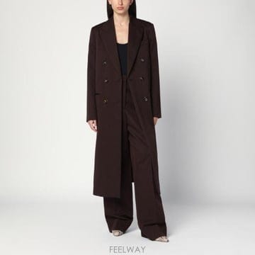 Stella McCartney 25FW ���ڶ� ��īƮ�� Double breasted plum �� ��Ʈ 6601213GU7006008 TP525FW ���ڶ� ��īƮ�� Double breasted plum �� ��Ʈ 6601