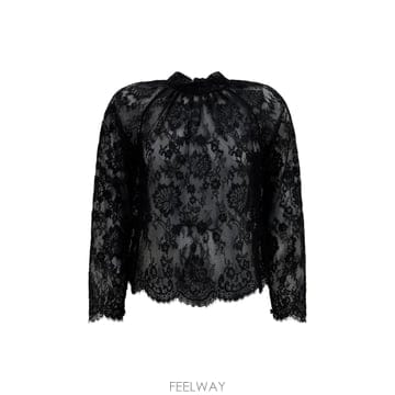 [B1] 셀프포트레이트 PF26032TAB 블라우스 셔츠 탑 여성 PF26032TABBLACK