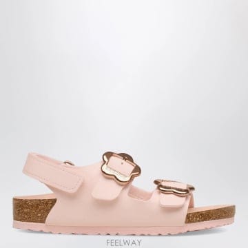 Birkenstock 26SS BIRKENSTOCK Milano Flower Buckle ���� in light ��ũ 103166726SS BIRKENSTOCK Milano Flower Buckle ���� in light ��