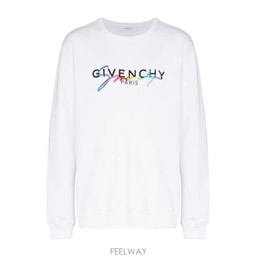 Givenchy 21FW Givenchy Felpa in cotone bianco BMJ03C30AF100 TP579431621FW Givenchy Felpa in cotone bianco BMJ03C30AF100 TP5