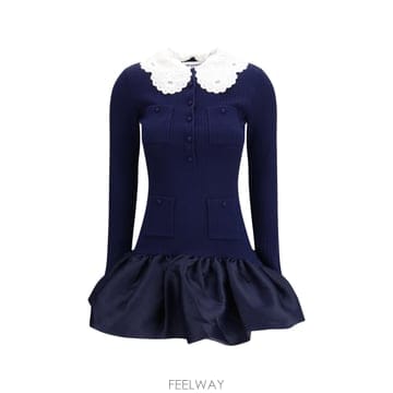 [B1] 셀프포트레이트 RS26106SBN 원피스 드레스 여성 RS26106SBNNAVY