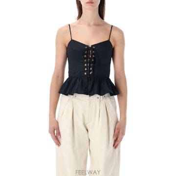 Isabel Marant 26SS ���ں����� ���� ���ѿ� Dolma peplum ž 26PHT0824FAD1J10E01BK TP57926SS ���ں����� ���� ���ѿ� Dolma peplum ž 26PHT0824F