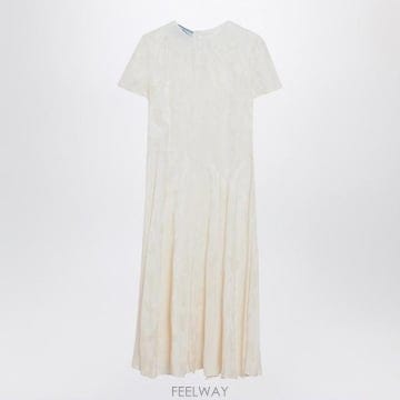 PRADA 25FW ����� ���̺��� �巹�� in damask ��ũ blend P3Q30OOO17ZCF0304 TP57725FW ����� ���̺��� �巹�� in damask ��ũ blend P3Q30