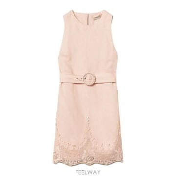 | Other Brand | 26SS Ʈ�� �� Abito �̴� Twinset in lino con inserti in pizzo 261T26SS Ʈ�� �� Abito �̴� Twinset in lino con inserti in