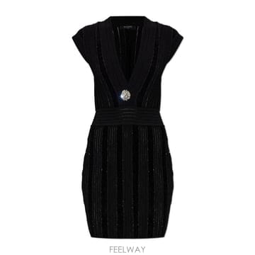 Balmain 26SS Balmain �巹�� with shimmering sequins GF1R6026KJ37EAC TP526SS Balmain �巹�� with shimmering sequins GF1R6026KJ