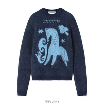 Lanvin 26SS Lanvin HORSE JACQUARD ���� RUPO0011K096P2629 TP57790465826SS Lanvin HORSE JACQUARD ���� RUPO0011K096P2629 TP57