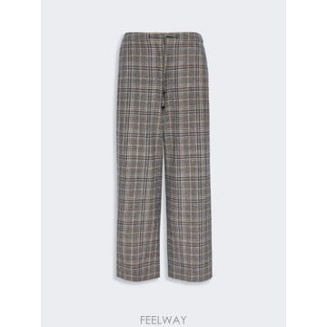 Max Mara 26FW �������� Pantalone ���� in flanella a quadri   BLU MARINO 91326FW �������� Pantalone ���� in flanella a quadri   BL