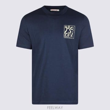 Marni 26SS Marni T ���� in cotone a girocollo con stampa Marni HUMU026SS Marni T ���� in cotone a girocollo con stampa Mar