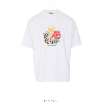 Drole de Monsieur 26SS ��ѵ幫�� ȭ��Ʈ Hibiscus Club T ���� TS300CO002OW TP57280606126SS ��ѵ幫�� ȭ��Ʈ Hibiscus Club T ���� TS300CO002